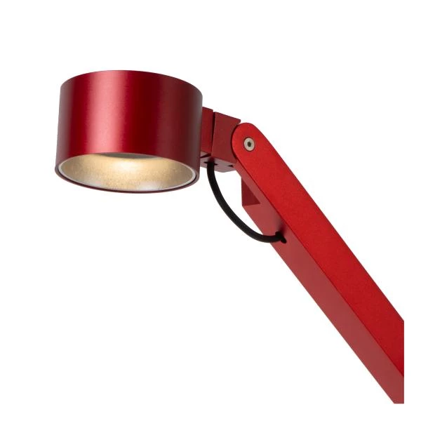 Lucide Premium OGDEN - Table lamp- LED 3 StepDim - 1x7W 3000K - Red - detail 1